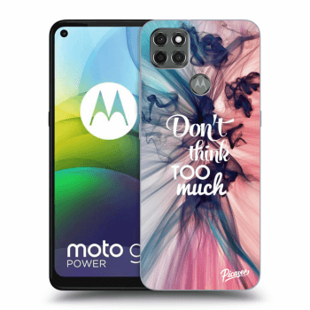 Picasee silikónový čierny obal pre Motorola Moto G9 Power - Don't think TOO much
