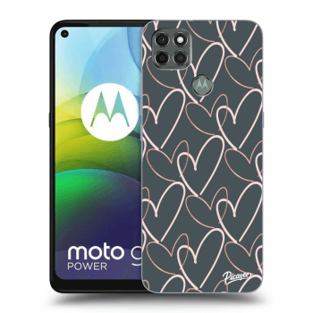 Picasee silikónový čierny obal pre Motorola Moto G9 Power - Lots of love
