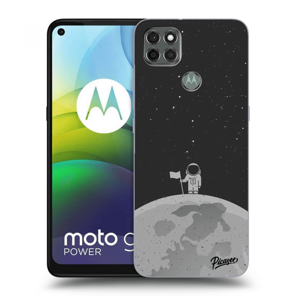Picasee silikónový čierny obal pre Motorola Moto G9 Power - Astronaut