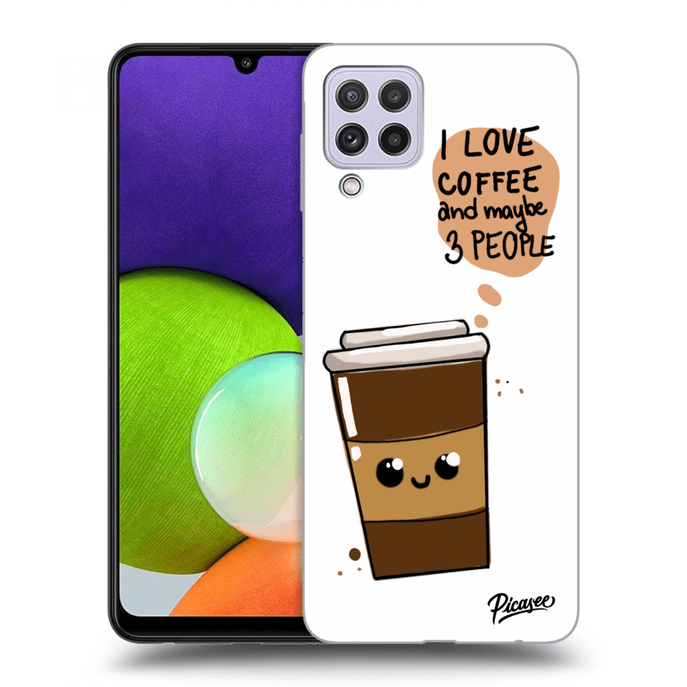 Picasee ULTIMATE CASE pro Samsung Galaxy A22 A225F 4G - Cute coffee