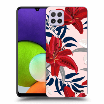 Obal pre Samsung Galaxy A22 A225F 4G - Red Lily