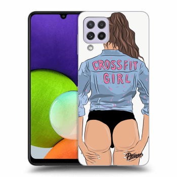 Picasee ULTIMATE CASE pro Samsung Galaxy A22 A225F 4G - Crossfit girl - nickynellow