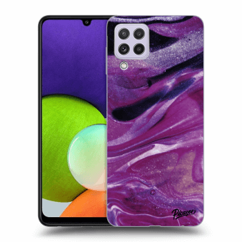 Obal pre Samsung Galaxy A22 A225F 4G - Purple glitter