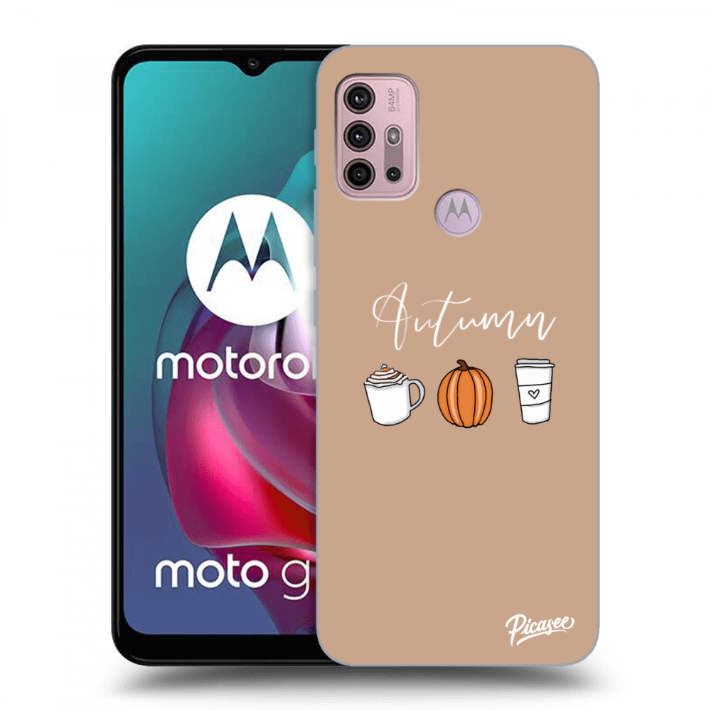 Picasee silikónový čierny obal pre Motorola Moto G30 - Autumn