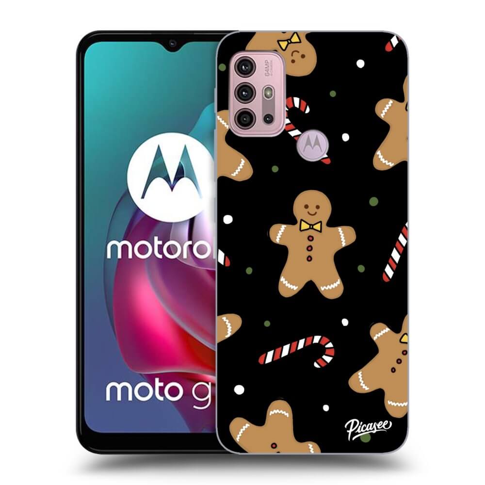 Picasee silikónový čierny obal pre Motorola Moto G30 - Gingerbread