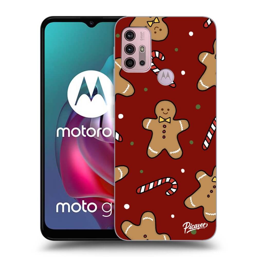 Picasee silikónový čierny obal pre Motorola Moto G30 - Gingerbread 2
