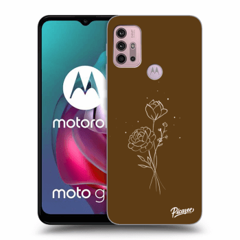 Obal pre Motorola Moto G30 - Brown flowers