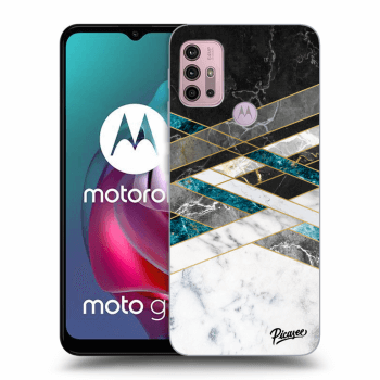Obal pre Motorola Moto G30 - Black & White geometry