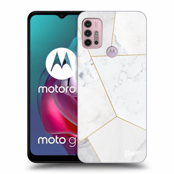 Obal pre Motorola Moto G30 - White tile