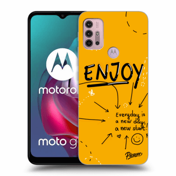 Picasee silikónový čierny obal pre Motorola Moto G30 - Enjoy
