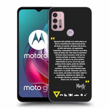 Picasee silikónový čierny obal pre Motorola Moto G30 - Kazma - BUĎTE TROCHU YESMANI