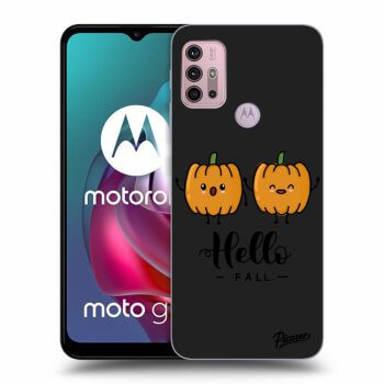 Picasee silikónový čierny obal pre Motorola Moto G30 - Hallo Fall