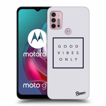 Picasee silikónový čierny obal pre Motorola Moto G30 - Good vibes only