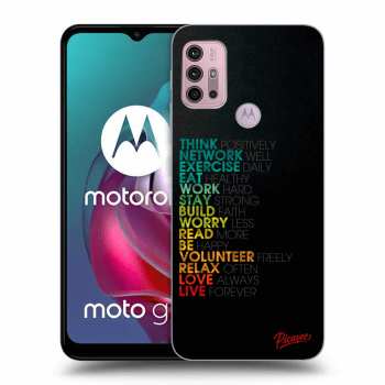 Picasee silikónový čierny obal pre Motorola Moto G30 - Motto life