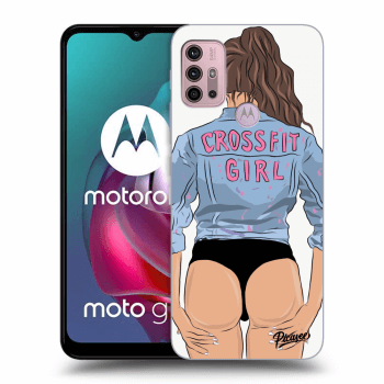 Picasee silikónový čierny obal pre Motorola Moto G30 - Crossfit girl - nickynellow