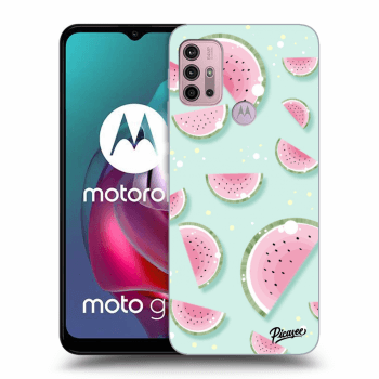 Picasee silikónový čierny obal pre Motorola Moto G30 - Watermelon 2