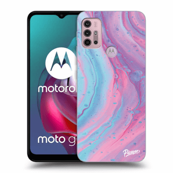 Obal pre Motorola Moto G30 - Pink liquid