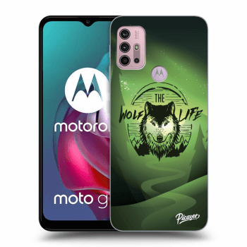 Picasee silikónový čierny obal pre Motorola Moto G30 - Wolf life