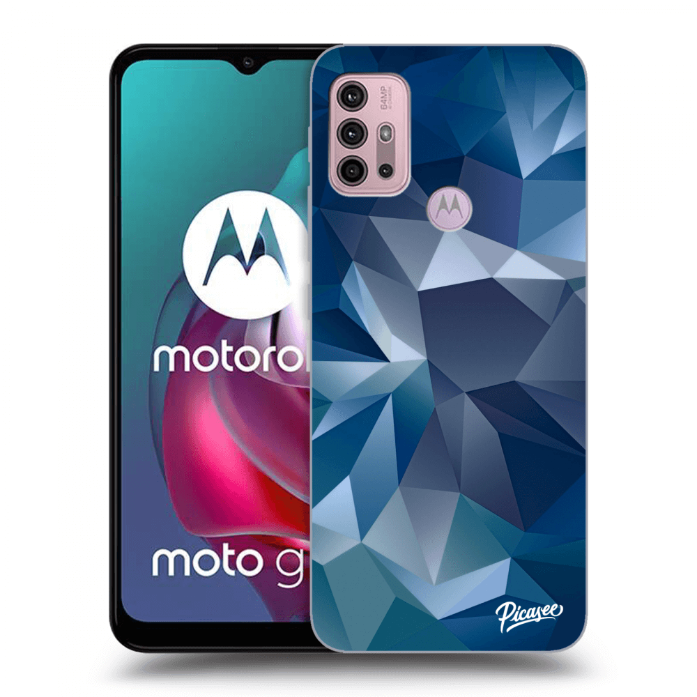 Picasee silikónový čierny obal pre Motorola Moto G30 - Wallpaper