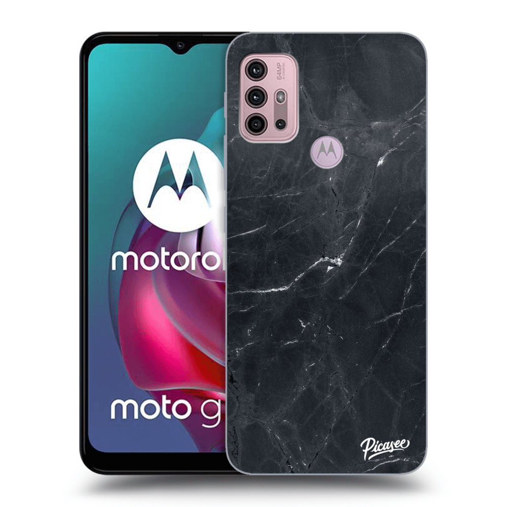 Picasee ULTIMATE CASE pro Motorola Moto G30 - Black marble