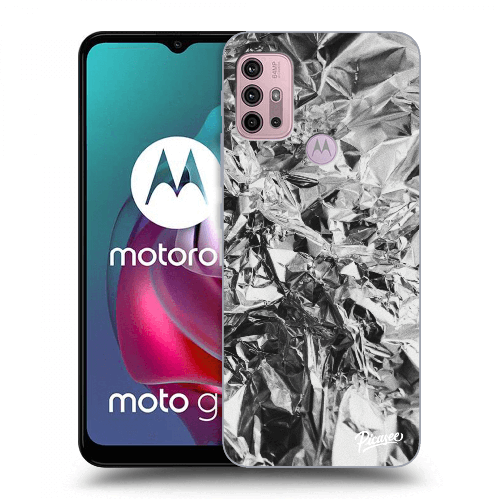 Picasee silikónový čierny obal pre Motorola Moto G30 - Chrome