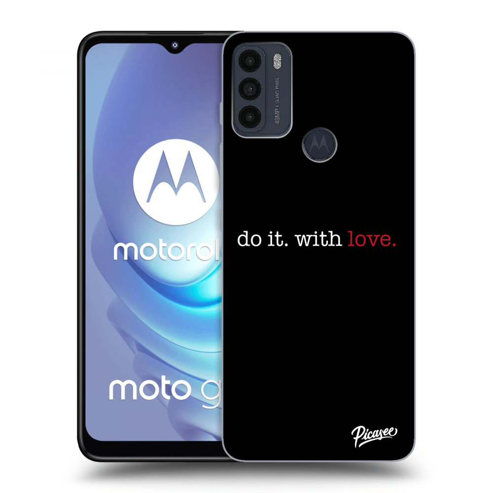 Picasee silikónový čierny obal pre Motorola Moto G50 - Do it. With love.