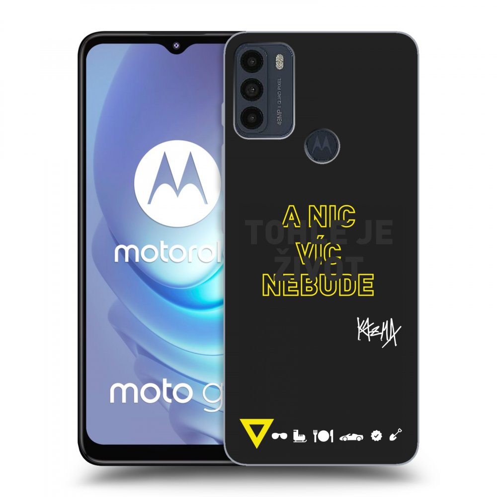 Picasee silikónový čierny obal pre Motorola Moto G50 - Kazma - TOHLE JE ŽIVOT A NIC VÍC NEBUDE