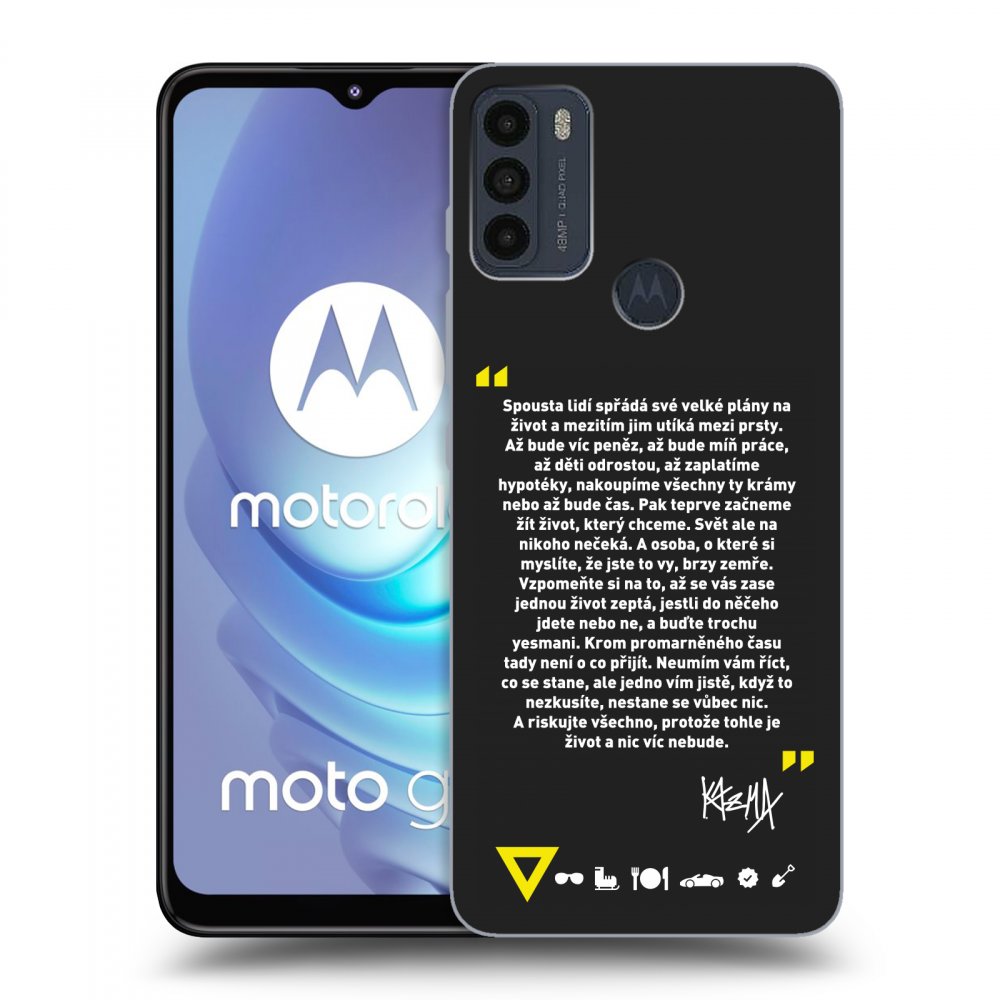 Picasee silikónový čierny obal pre Motorola Moto G50 - Kazma - BUĎTE TROCHU YESMANI