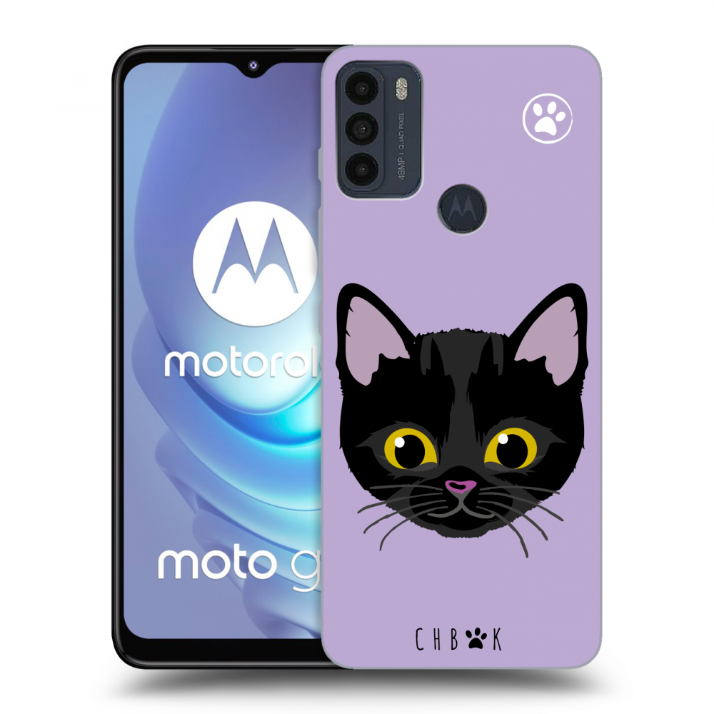 Picasee silikónový čierny obal pre Motorola Moto G50 - Chybí mi kočky - Fialová