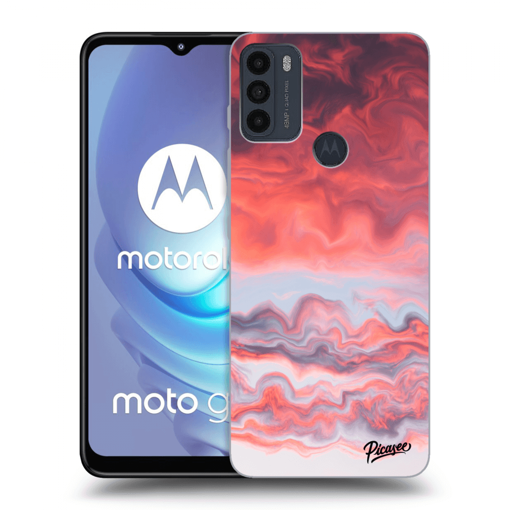 Picasee silikónový čierny obal pre Motorola Moto G50 - Sunset