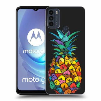 Picasee silikónový čierny obal pre Motorola Moto G50 - Pineapple