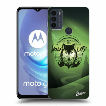 Picasee silikónový čierny obal pre Motorola Moto G50 - Wolf life