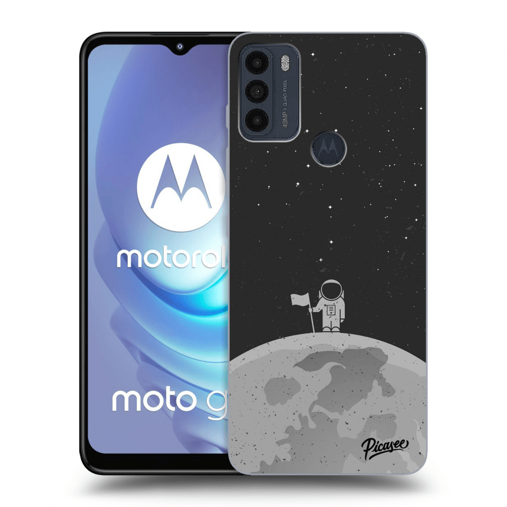 Picasee silikónový čierny obal pre Motorola Moto G50 - Astronaut