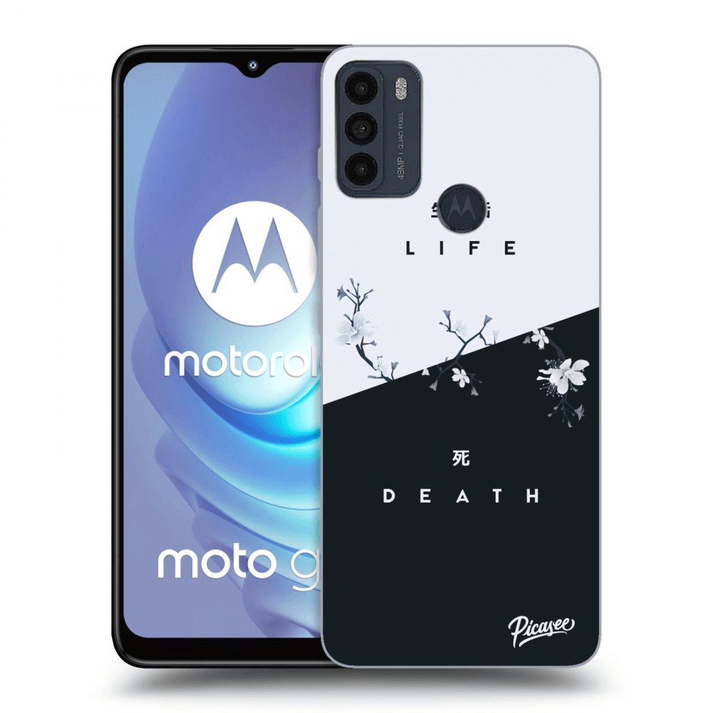 Picasee silikónový čierny obal pre Motorola Moto G50 - Life - Death