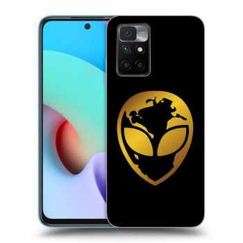 Obal pre Xiaomi Redmi 10 - EARTH - Gold Alien 3.0