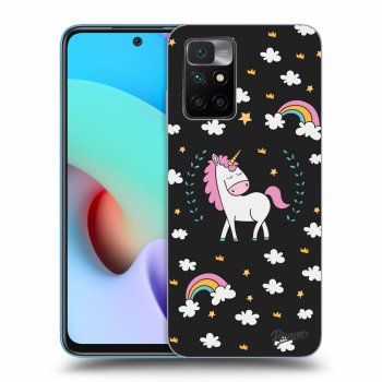 Picasee silikónový čierny obal pre Xiaomi Redmi 10 - Unicorn star heaven