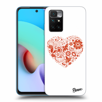 Picasee silikónový čierny obal pre Xiaomi Redmi 10 - Big heart