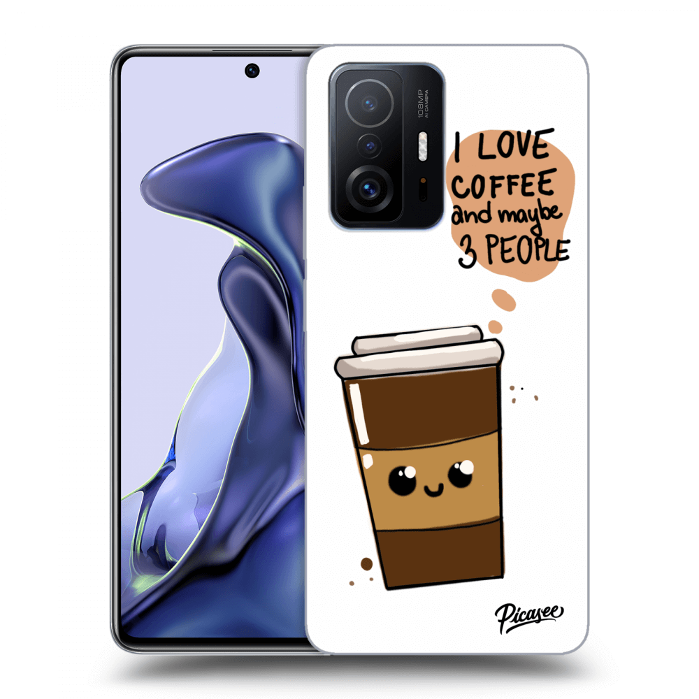 Picasee silikónový prehľadný obal pre Xiaomi 11T - Cute coffee