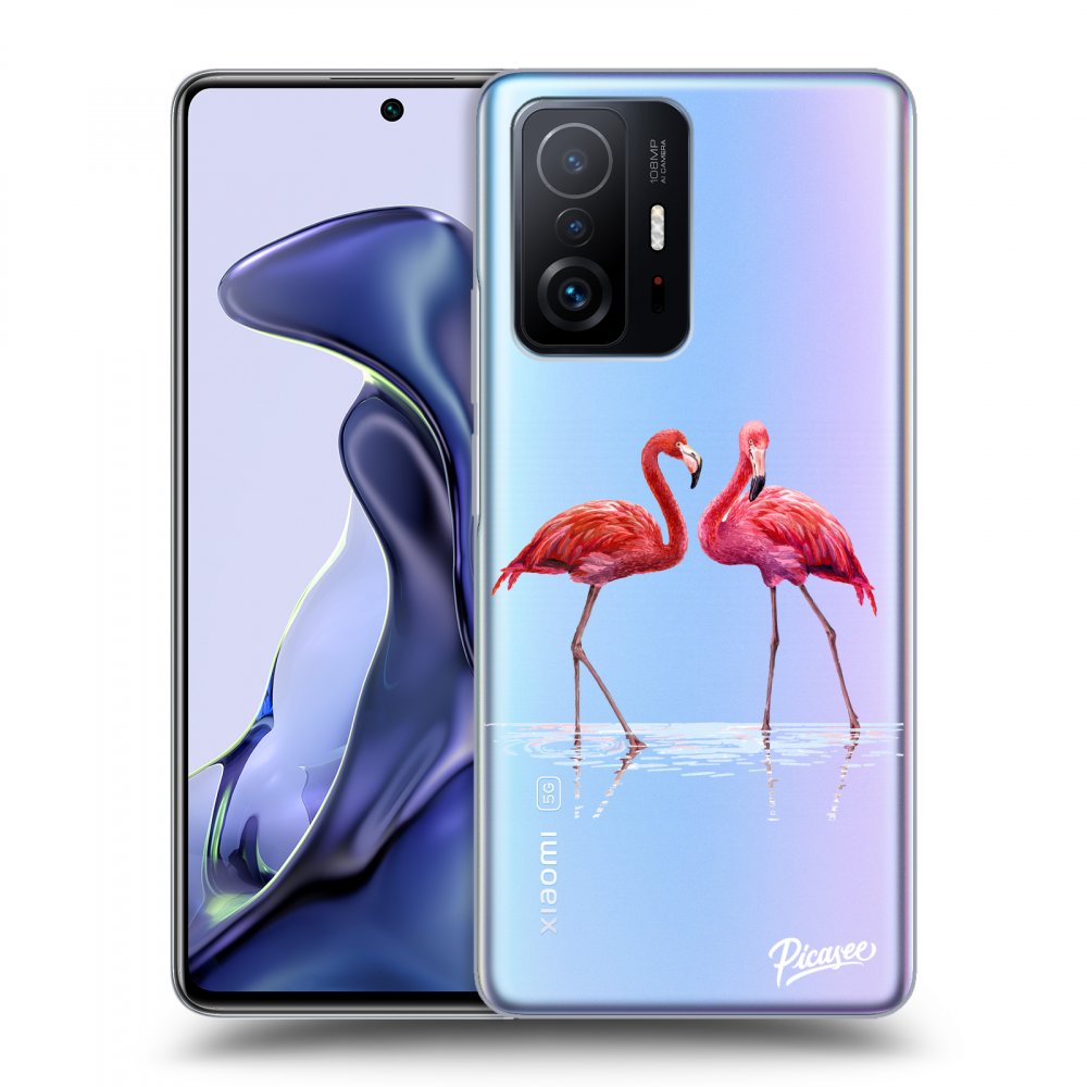 Silikónový Prehľadný Obal Pre Xiaomi 11T - Flamingos Couple