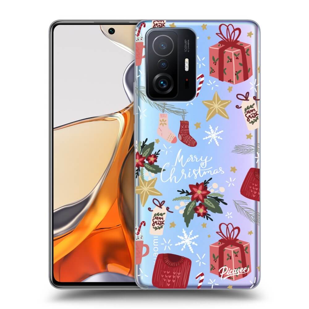 Picasee silikónový prehľadný obal pre Xiaomi 11T Pro - Christmas