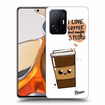 Picasee silikónový prehľadný obal pre Xiaomi 11T Pro - Cute coffee