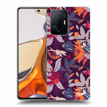 Obal pre Xiaomi 11T Pro - Purple Leaf