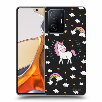 Picasee silikónový čierny obal pre Xiaomi 11T Pro - Unicorn star heaven