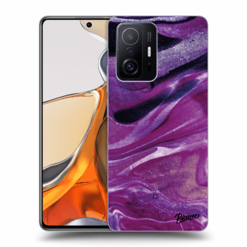 Obal pre Xiaomi 11T Pro - Purple glitter