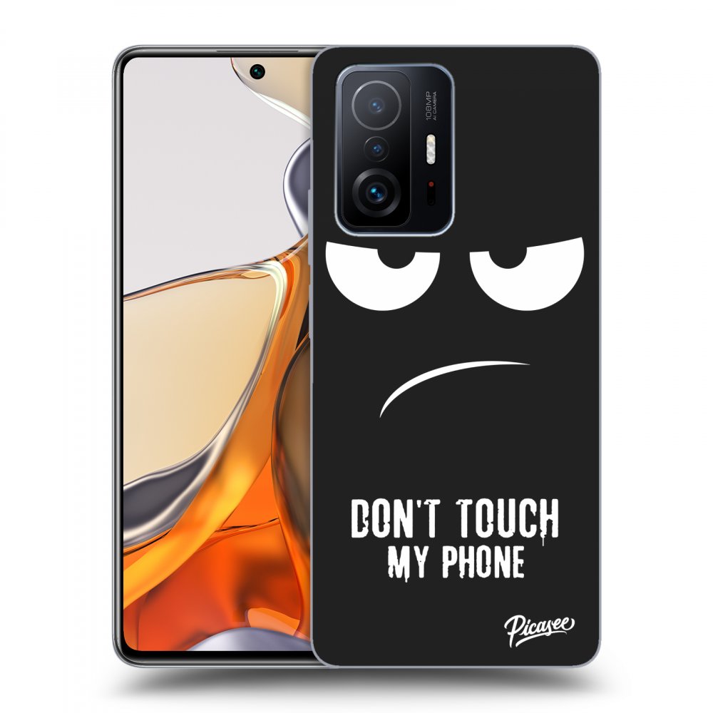 Picasee silikónový čierny obal pre Xiaomi 11T Pro - Don't Touch My Phone