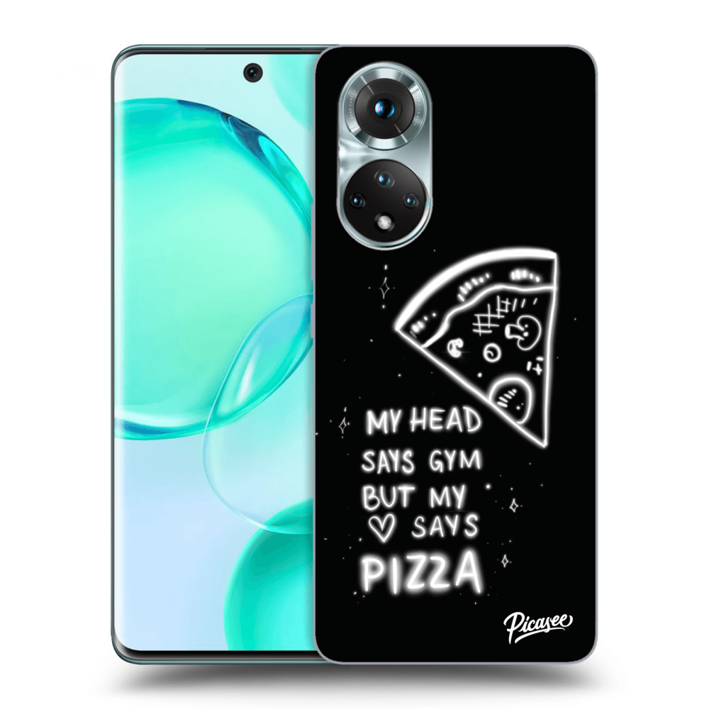 Picasee silikónový prehľadný obal pre Honor 50 5G - Pizza