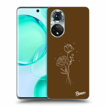 Picasee ULTIMATE CASE pro Honor 50 5G - Brown flowers
