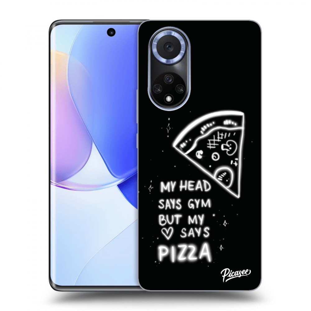 Picasee silikónový čierny obal pre Huawei Nova 9 - Pizza