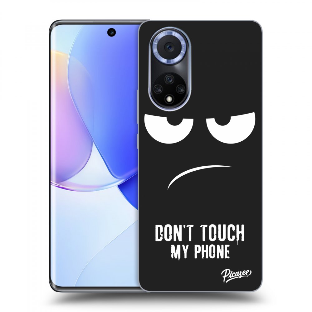 Picasee silikónový čierny obal pre Huawei Nova 9 - Nesiahajte mi na telefón