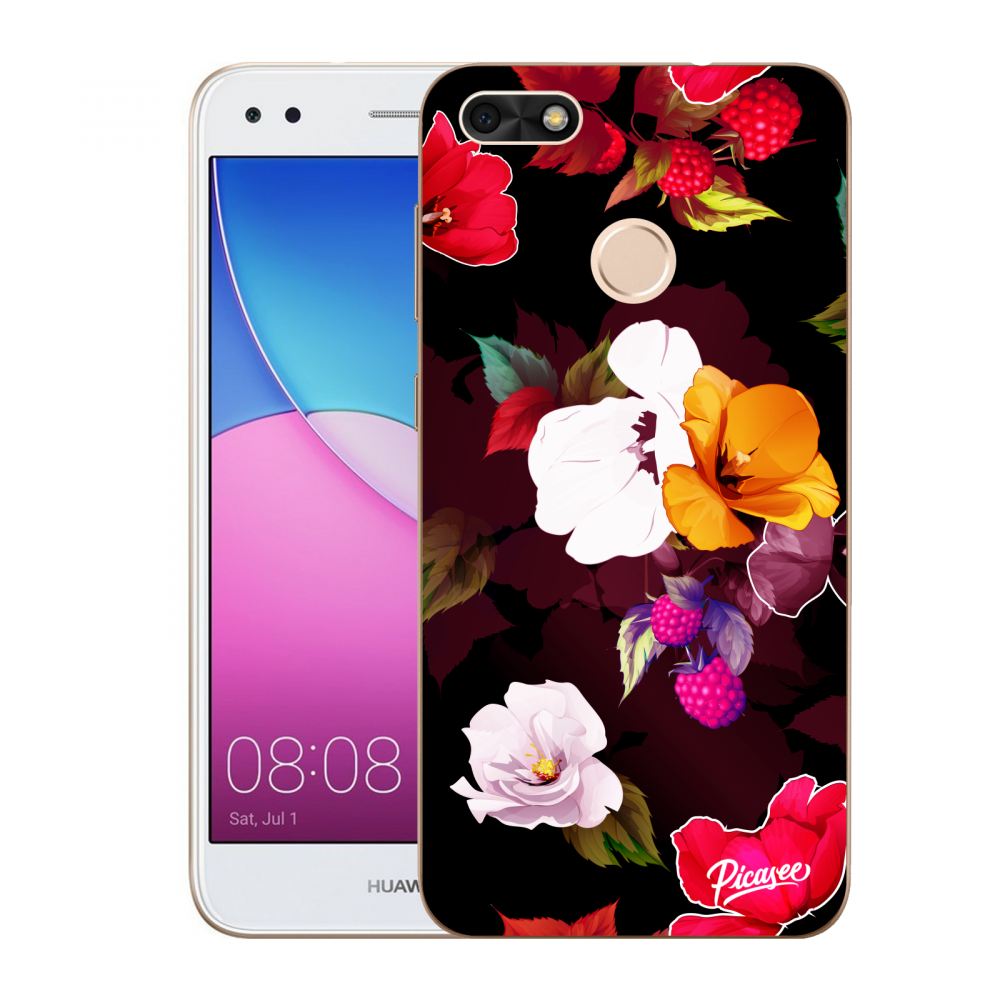 Picasee silikónový prehľadný obal pre Huawei P9 Lite Mini - Flowers and Berries